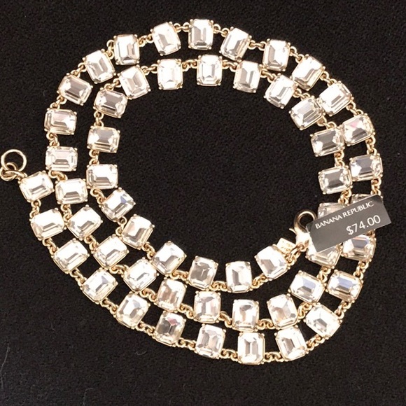 Banana Republic Diamond Tennis Necklace